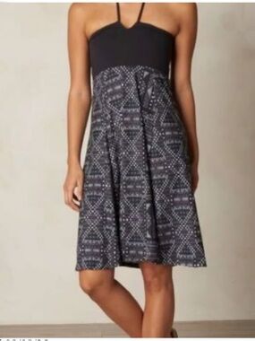 PrAna Solana Convertible Halter Strapless A line dress skirt Size Medium